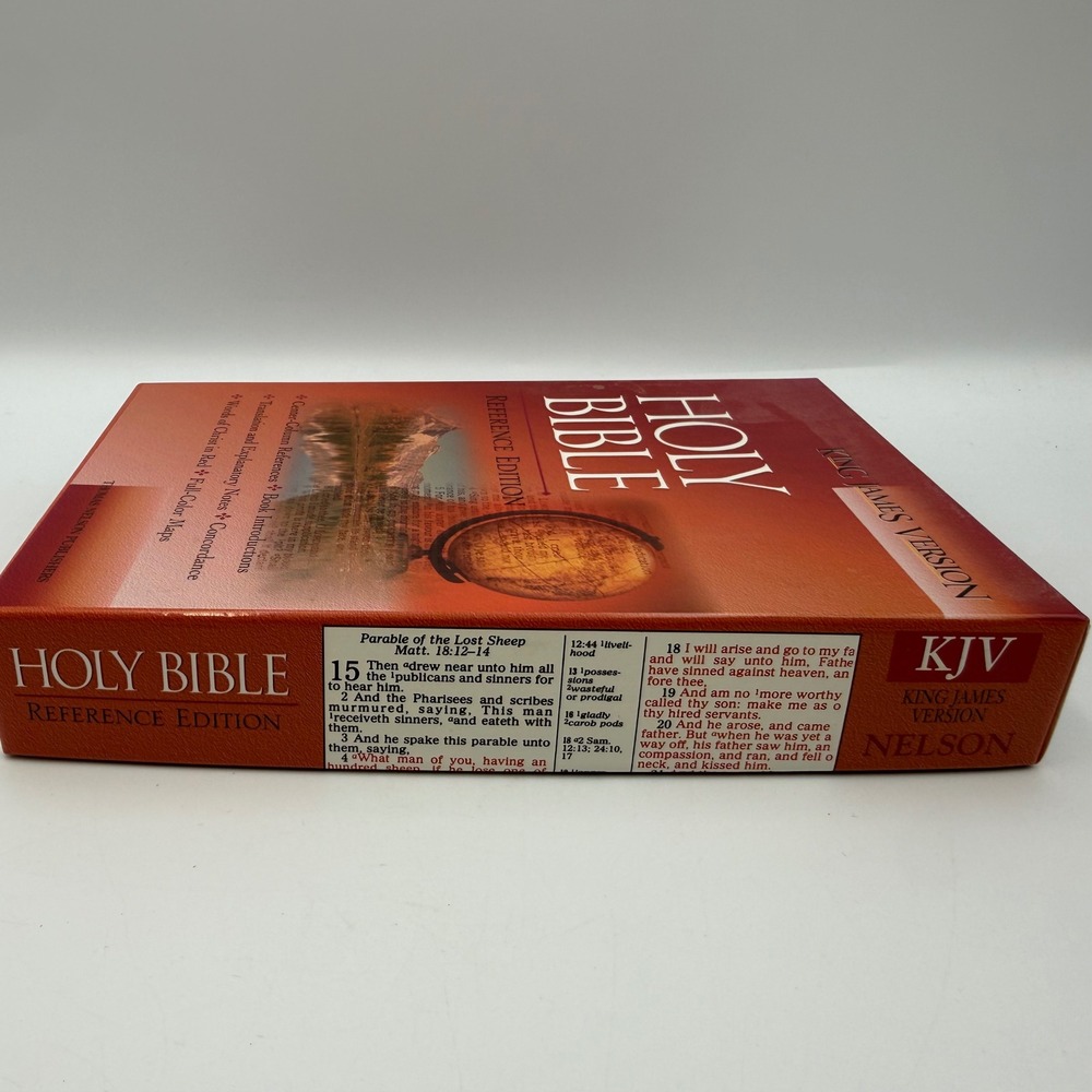 Thomas Nelson KJV Holy Bible Reference Edition Burgundy Genuine Leather 2006BG - Picture 3 of 7